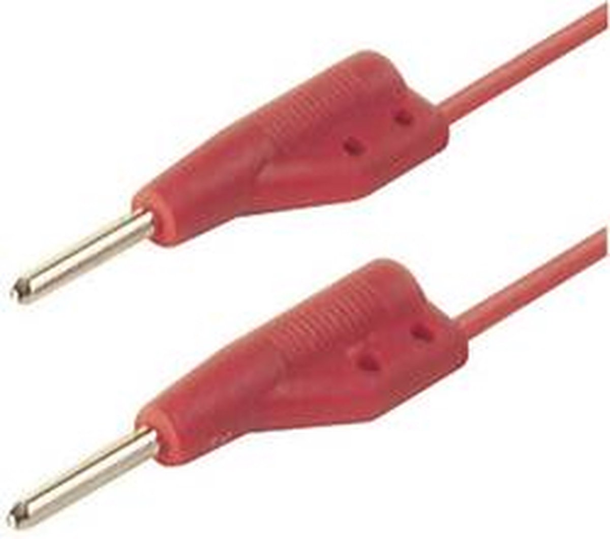 SKS Hirschmann MVL 2/25 rt Meetsnoer Stekker 2 mm Stekker 2 mm 25.00 cm Rood 1 stuk(s)