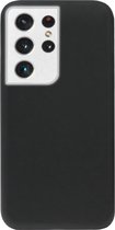 - ADEL Tarwe Stro TPU Back Cover Softcase Hoesje Geschikt voor Samsung Galaxy S21 Ultra - Duurzaam Afbreekbaar Milieuvriendelijk Zwart