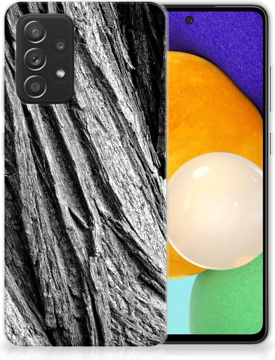 Bumper Hoesje Samsung Galaxy A52 (5G/4G) Boomschors Grijs