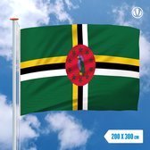 Vlag Dominica 200x300cm