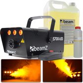 Rookmachine - BeamZ S700-LED met vlameffect incl. reinigings- en rookvloeistof