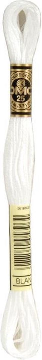 6 stuks DMC Borduurgaren-Blanc
