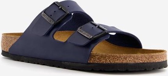 Birkenstock Arizona Birko-Flor heren slippers - Blauw - Maat 44 | bol.com
