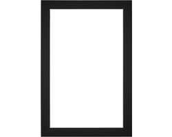 Passe-Partout Fotomaat 35x55 cm - Lijstmaat 40x60 cm - Zwart - Museumkarton - Fotolijst niet inbegrepen