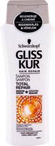 Gliss Kur - Shampoo - Total Repair - Dry, Stressed Hair - 250ml