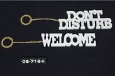 Letters hout Welcome/Don't disturb 2 ass