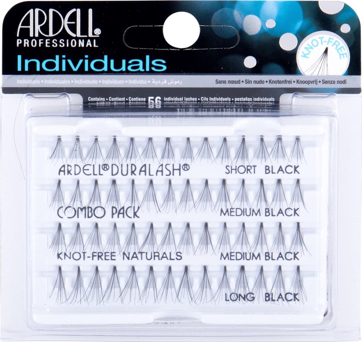 Ardell - Combo Black Black Eyelashes - Nepwimpers - Zwart