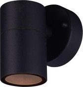 HOFTRONIC Mason - LED Wandlamp - Zwart - IP44 Spatwaterdicht - 2700K Warm wit - Dimbaar - Moderne muurlamp - Down light - Geschikt als Wandlamp Buiten, Wandlamp Badkamer en Binnen