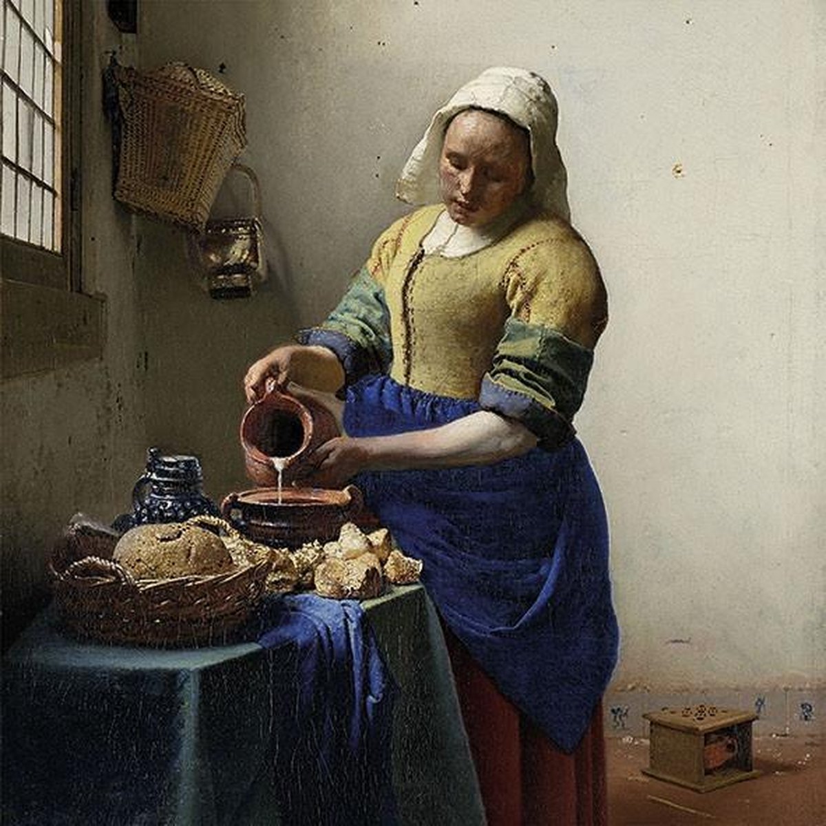 Ambiente servetten Het melkmeisje van Johannes Vermeer - Ambiente