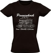 Pannenkoek Dames t-shirt | eten | sukkel | prutser | cadeau | Zwart