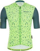 Santini Fietsshirt Korte mouwen Groen Heren - Delta Pietra S/S Jersey Military Green - S
