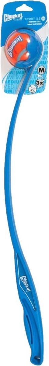 Chuckit Werpstok Met Bal Sport 26l 65 Cm Blauw