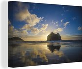 Canvas Schilderij Stranden in het Nationaal park Kahurangi in Oceanië - 30x20 cm - Wanddecoratie