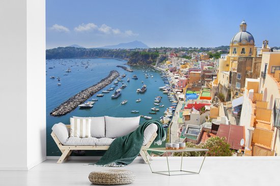 Eau bleue claire dans la mer près de Naples en Italie Papier peint photo en vinyle largeur 450 cm x hauteur 300 cm - Tirage photo sur papier peint (disponible en 7 tailles)