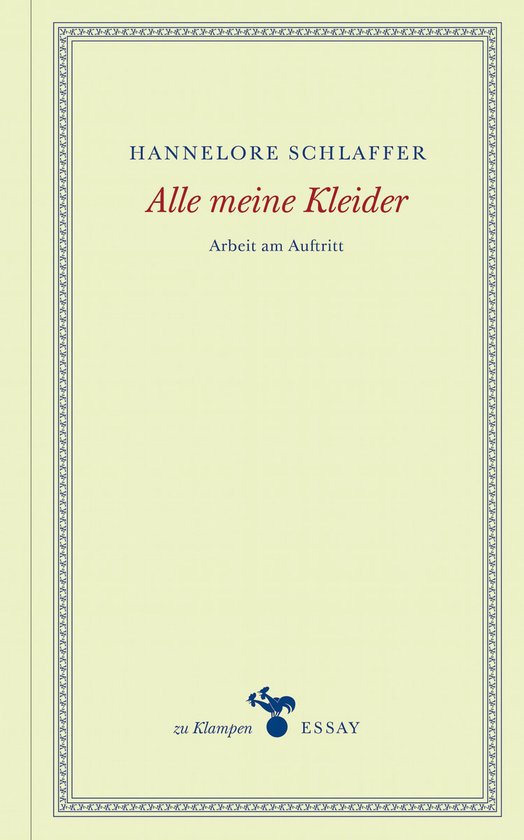zu Klampen Essays - Alle meine Kleider - cover