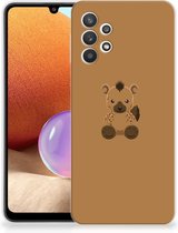Telefoon Hoesje Samsung Galaxy A32 4G | A32 5G Enterprise Editie Siliconen Hoesje met Naam Baby Hyena