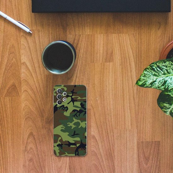 TPU Silicone Bumper pour Samsung Galaxy A32 4G Coque Téléphone Armée Noir