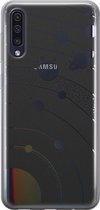 Samsung Galaxy A50 siliconen hoesje - Universe space - Soft Case Telefoonhoesje - Transparant - Print