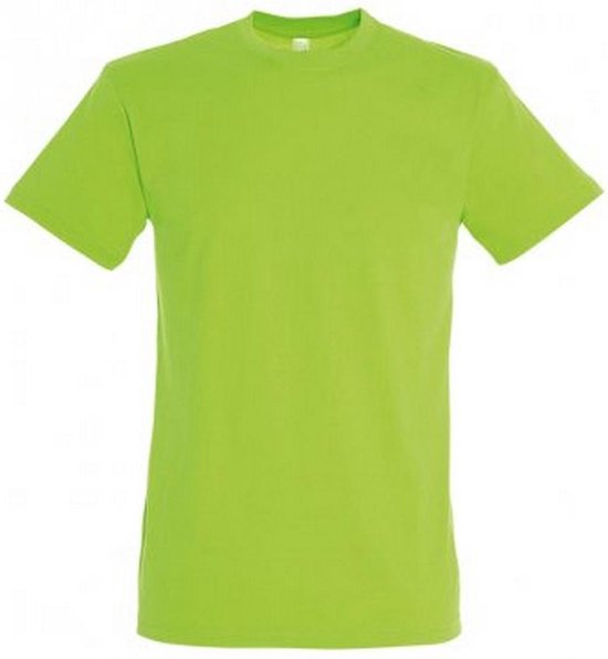 SOLS Heren Regent T-Shirt met korte mouwen (Kalk)