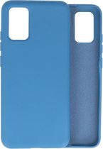 Lunso - Softcase hoes -  Samsung Galaxy A02s  - Blauw