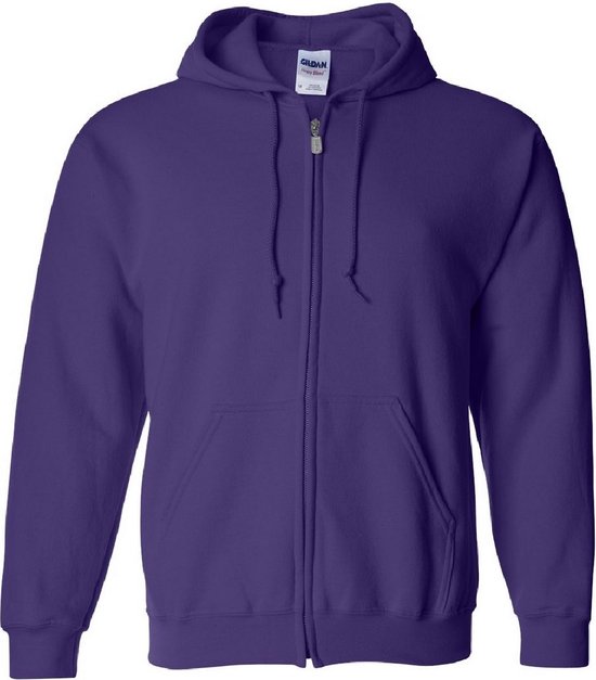 Gildan Heavy Blend Sweat à capuche unisexe adulte avec Zip complète (violet)