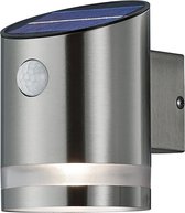 LED Tuinverlichting - Buitenlamp - Trinon Salty - Wand - 3W - Warm Wit 3000K - Rond - Mat Nikkel - RVS