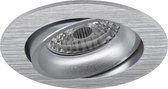 Spot Armatuur GU10 - Luxino Delton Pro - Inbouw Rond - Mat Zilver - Aluminium - Kantelbaar - Ø82mm