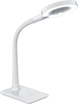 LED Tafellamp - Tafelverlichting - Nitron Lumpa - 5W - Warm Wit 3000K - Rond - Mat Wit - Kunststof