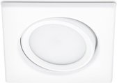 LED Spot - Inbouwspot - Nitron Roluno - 5W - Warm Wit 3000K - Vierkant - Mat Wit - Aluminium