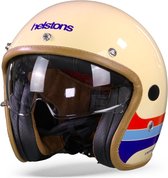 Helstons Mora Carbon Fiber Beige Jet Helmet S