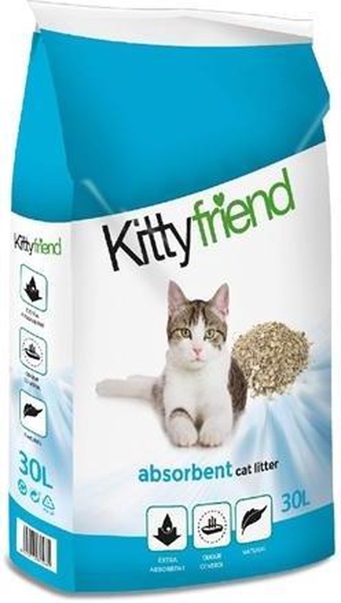 Kitty Friend Kattenbakvulling - Stuifarm Klei, Natuurlijke Absorbent - 10 Ltr — cadeau in Cadeau-ideeën - foto 5