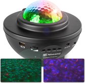 Sterren projector - BeamZ - 10 kleuren - Ingebouwde Bluetooth speaker - Lichteffecten reageren op muziek