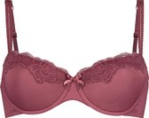 Hunkemöller Dames Lingerie Voorgevormde beugel bh Secret lace  - Rood - maat E85