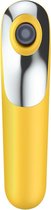Dual Love Air Pulse Vibrator - Yellow - Luxury Vibrators - Clitoral Stimulators