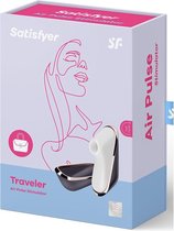 Traveler Air Pulse Stimulator - Black - Clitoral Stimulators
