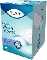 6x TENA Wash Glove Plastic Binnenkant 175 stuks