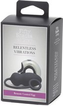 Relentless Vibrations Remote Control Egg - Black/Silver - Eggs