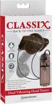 Classix Dual Vibrating Head Teaser (Black/Smoke) - Masturbators & Strokers - Sleeves