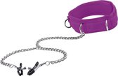 Velcro Collar - Purple - Clamps - Leash and Collars