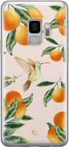 Samsung Galaxy S9 siliconen hoesje - Tropical fruit - Soft Case Telefoonhoesje - Oranje - Natuur