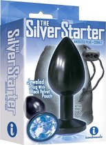 Bejeweled Annodized Stainless Steel Plug - Colbalt - Butt Plugs & Anal Dildos - Kits