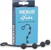 EXCITE Silicone Anal Beads - Black - Anal Beads