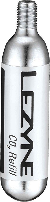 Lezyne Co2 patronen - 20 gram - Voor race-/mountainbikebanden - Geschikt voor alle Lezyne CO2-inflators - Met schroefdraad - 30 Stuks