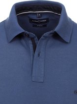 Casa Moda Polo Shirt Comfort Fit Effen Stretch Blauw - XL