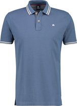 Lerros Korte mouw Polo shirt - 2143209 452 FADED BLUE (Maat: M)