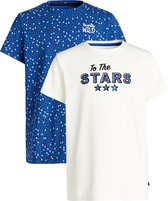 WE Fashion Meisjes T-shirt met opdruk, 2-pack