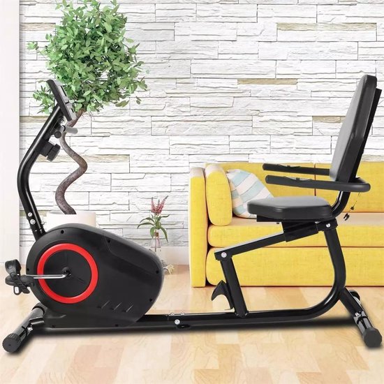 Opvouwbare hometrainer met rugleuning, LCD-scherm en 8 weerstandsniveaus Decathl