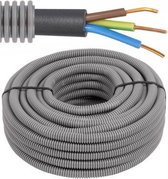 Flexibele voorbedrade buis met XVB kabel - 3G2,5mm² Ø 20mm, 100 meter - FLEX FEXVB325