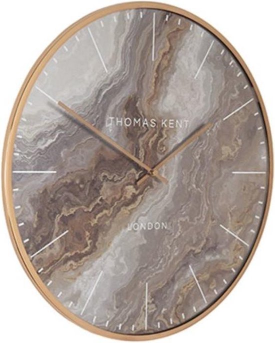 Thomas Kent - Klok rond Oyster L - 68cm - Amber goud