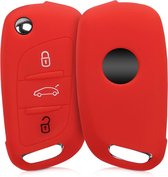 kwmobile autosleutel hoesje voor Citroen 3-knops inklapbare autosleutel - Autosleutel behuizing in rood